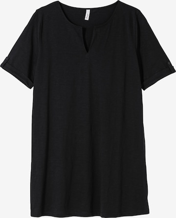 SHEEGO - Camiseta en negro: frente