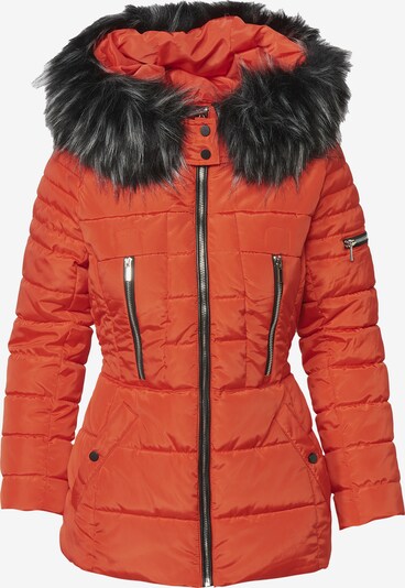 KOROSHI Zimní bunda - oranžově červená / černý melír, Produkt
