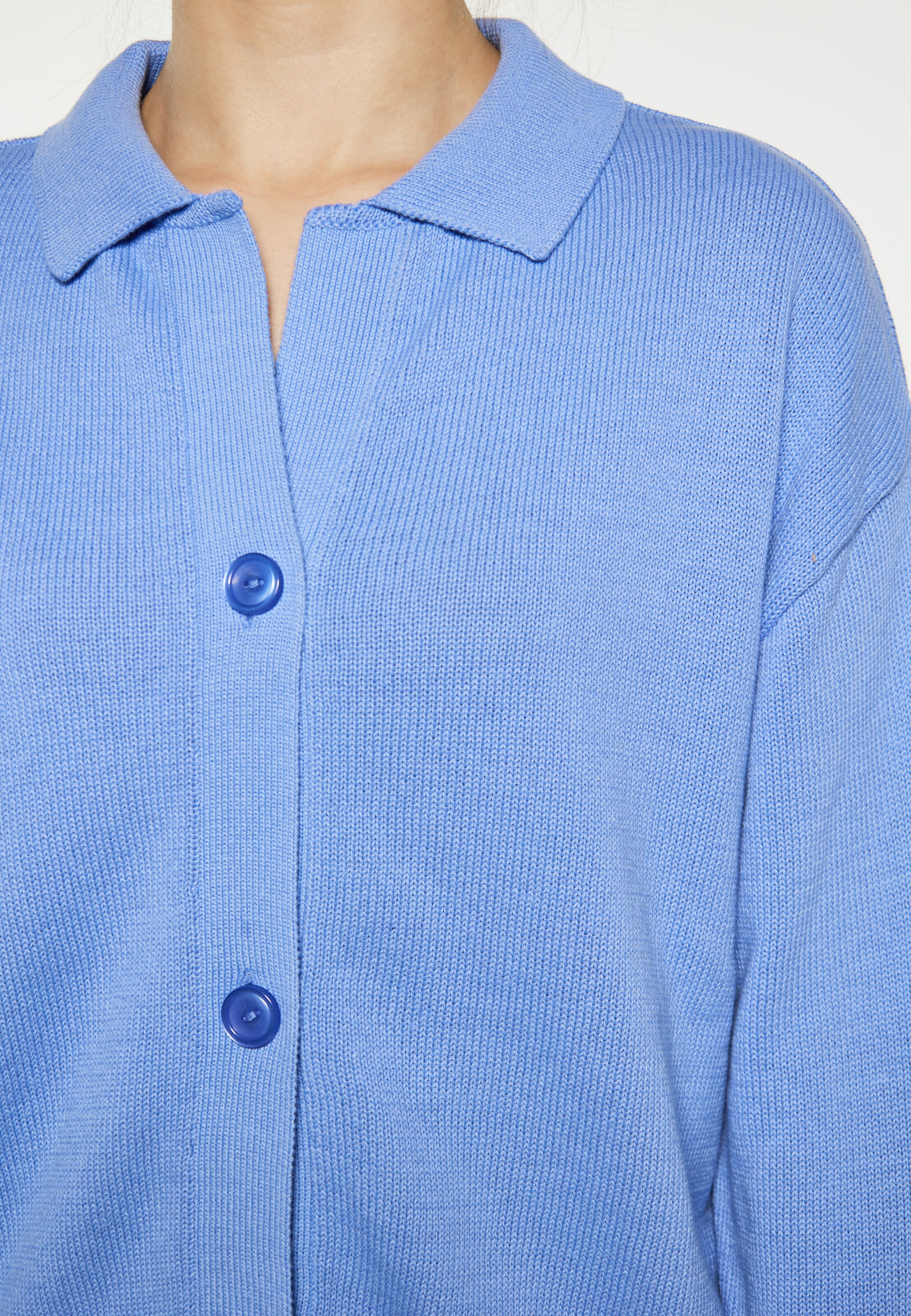 ROCKEASY Вязаная кофта в Синий