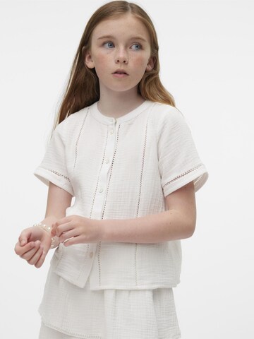 Vero Moda Girl Bluse i hvid: forside