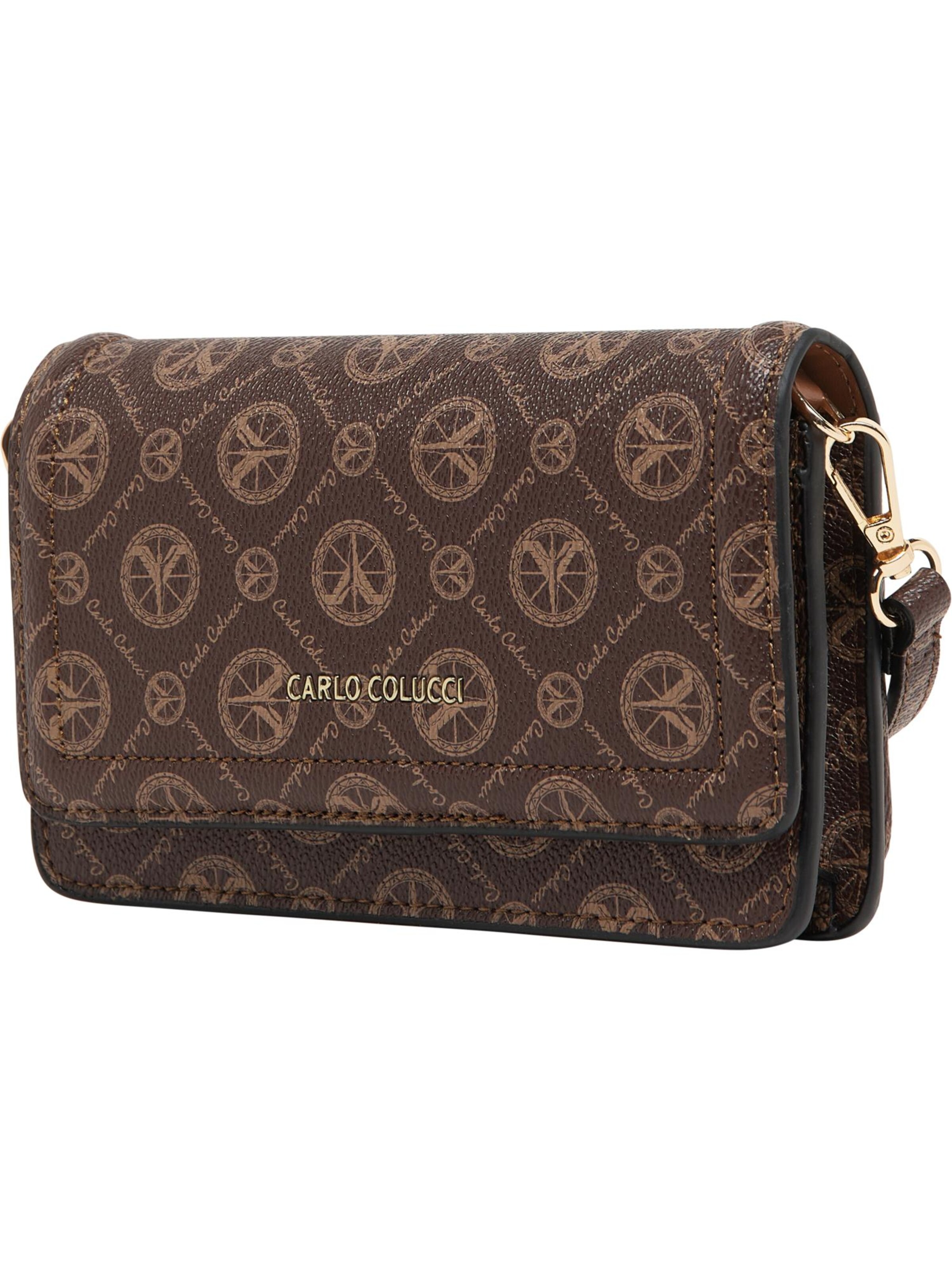 Carlo Colucci Umhängetasche 'Dalbosco' in Braun: Vorderseite