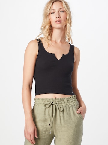 HOLLISTER Knitted Top in Black: front