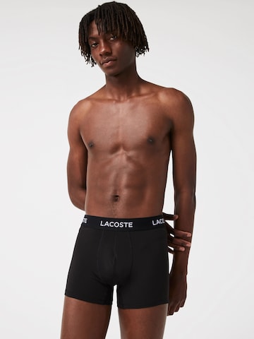 Boxers LACOSTE en noir : devant