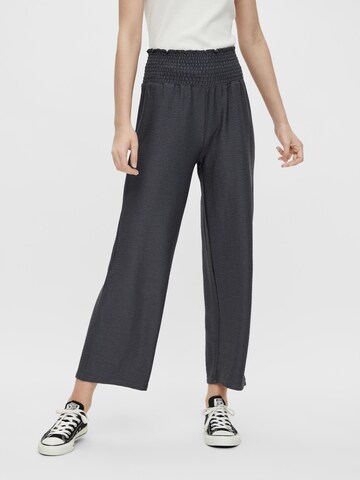 Wide Leg Pantalon 'Curli' PIECES en bleu : devant