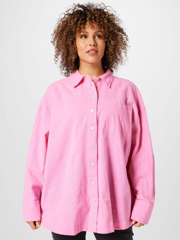 River Island Plus Blouse in Pink: front