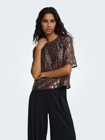 JDY Blouse 'JDYLola' in Brown: front