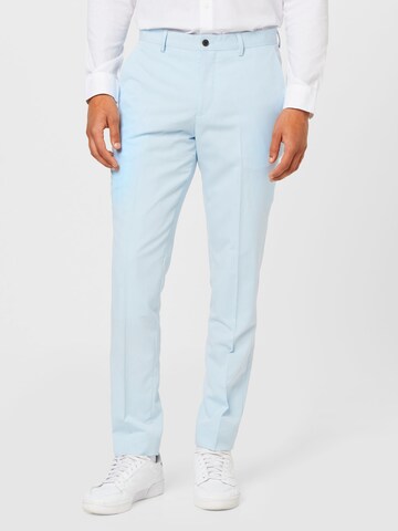 Coupe slim Pantalon à plis 'Franco' JACK & JONES en bleu : devant