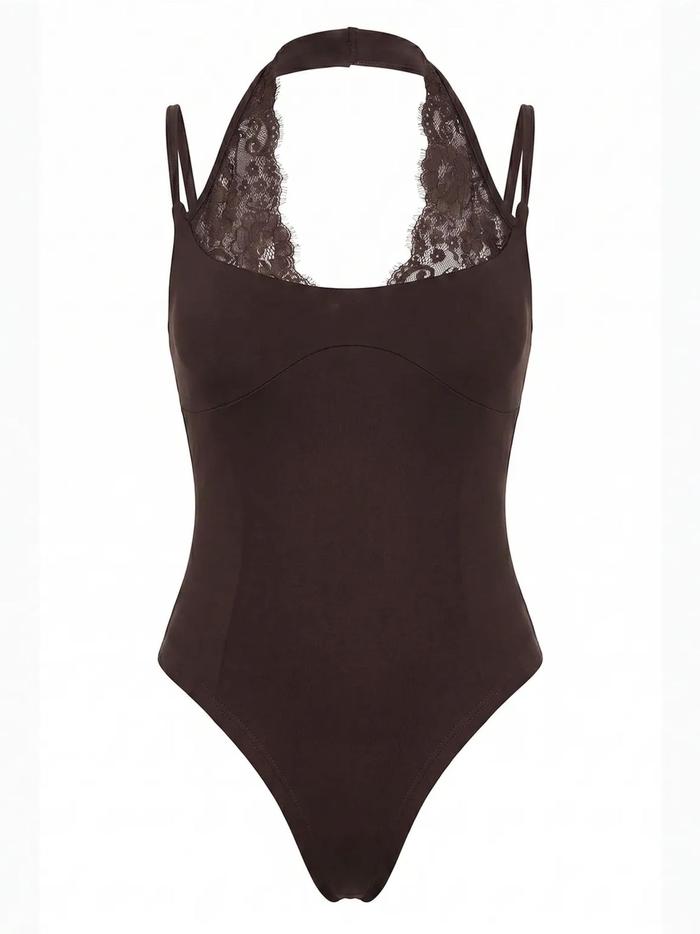 Body Bianco Lucci en marron : devant