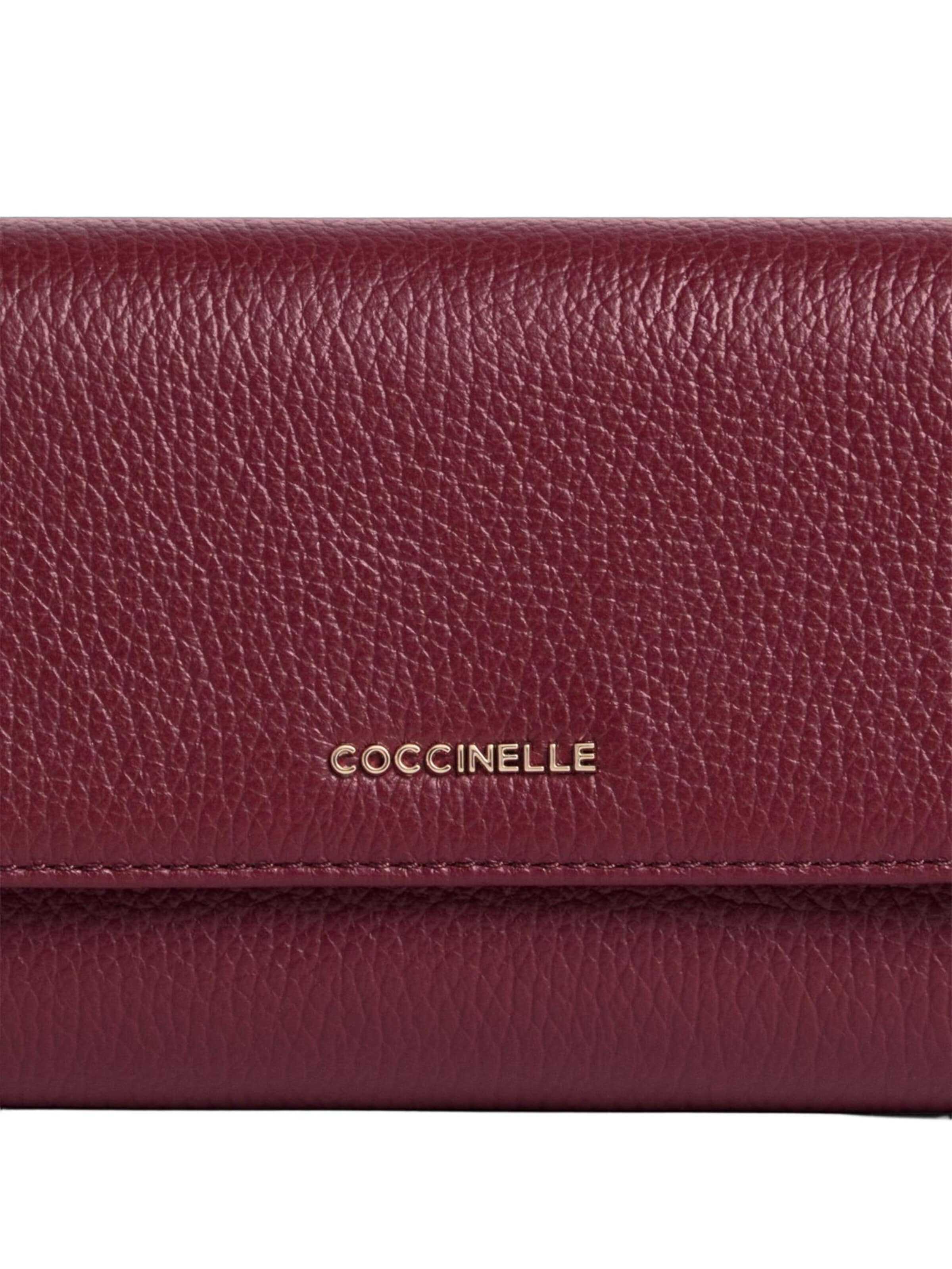 Portamonete 'COCCINELLE METALLIC 6' di Coccinelle in rosso