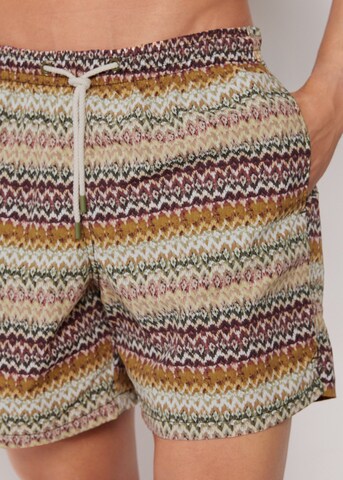 CALZEDONIA Board Shorts 'Formentera' in Brown
