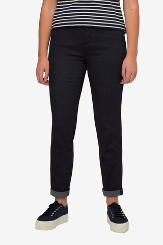 Loosefit Pantalon chino LAURASØN en bleu : devant