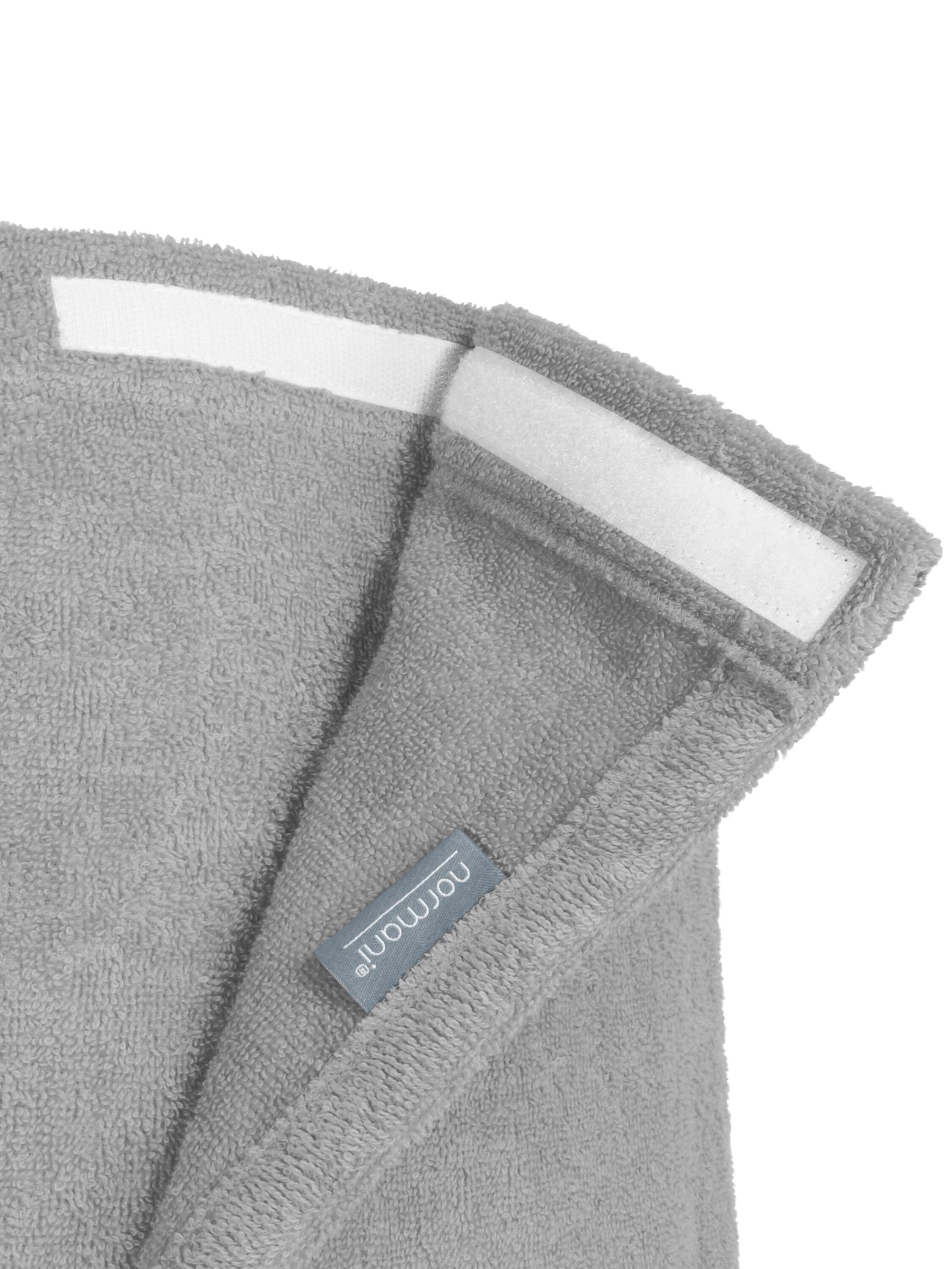 normani Bathrobe short 'Mersin' in Grey