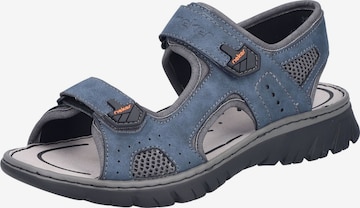 Sandalo da trekking di Rieker in blu: frontale