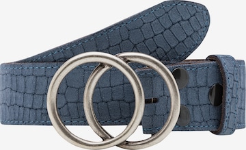 RETTUNGSRING by showroom 019° Belt 'Alaska Sangria' in Blue: front