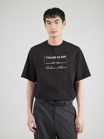 Calvin Klein Jeans Póló - fekete: elől