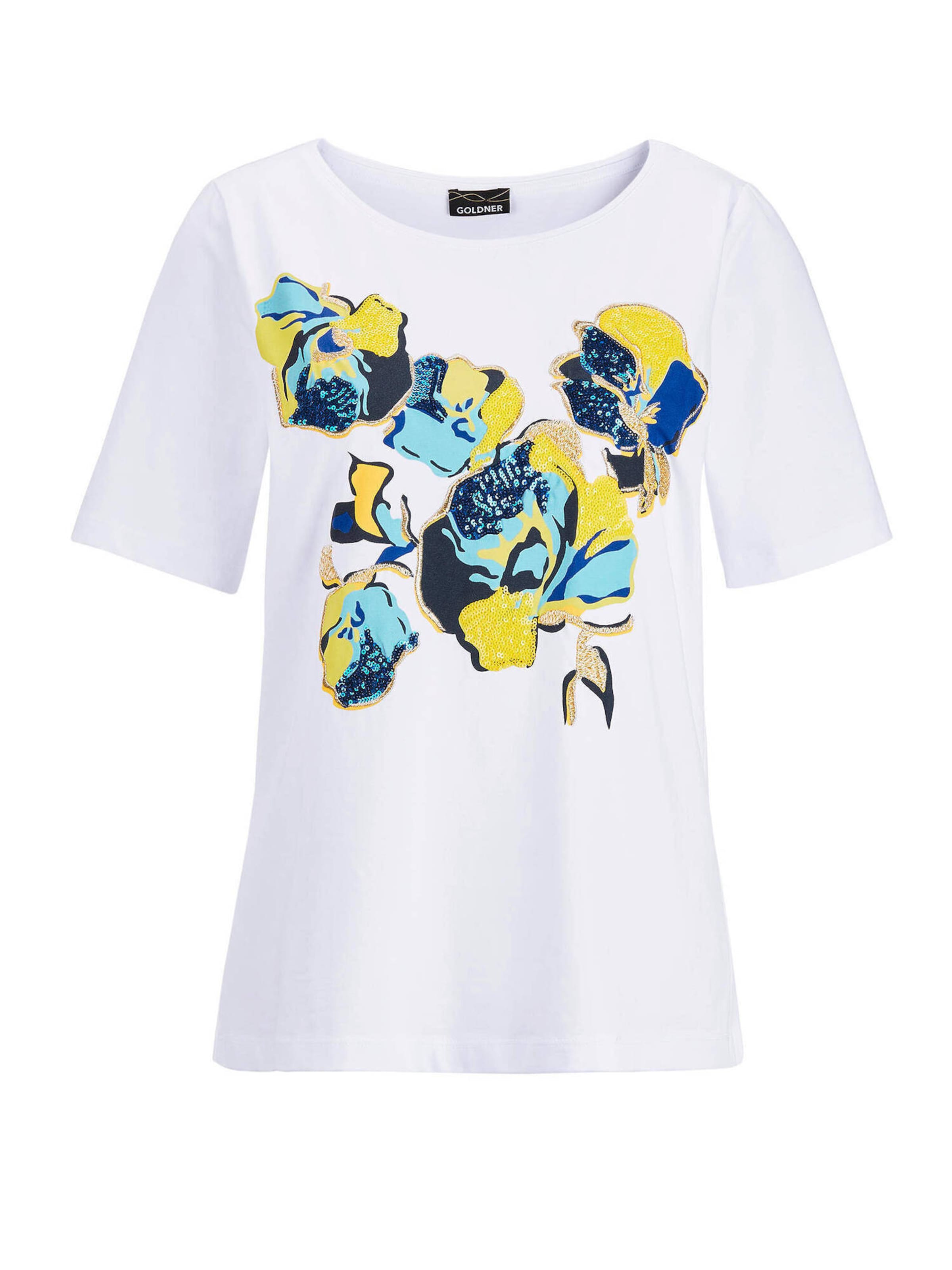 T-shirt Goldner en blanc : devant