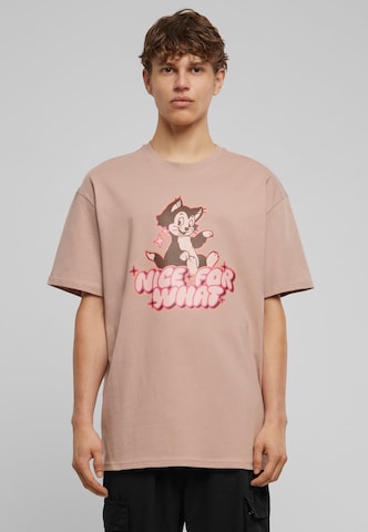 T-Shirt 'Nice for what' MT Upscale en rose : devant