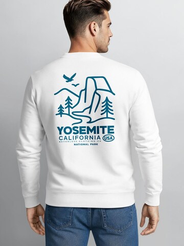 Neverless Sweatshirt 'Yosemite Park' in White