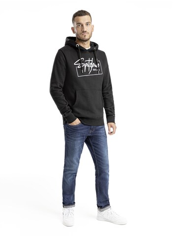 SPITZBUB Sweatshirt 'Jürgen' in Black