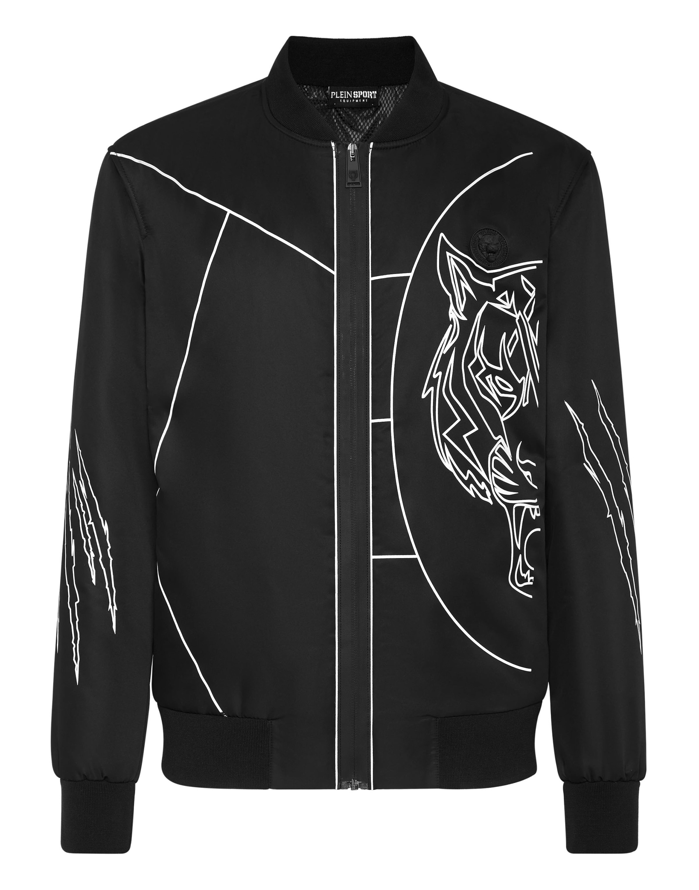 Plein Sport - Chaqueta de entretiempo 'Tiger' en negro: frente
