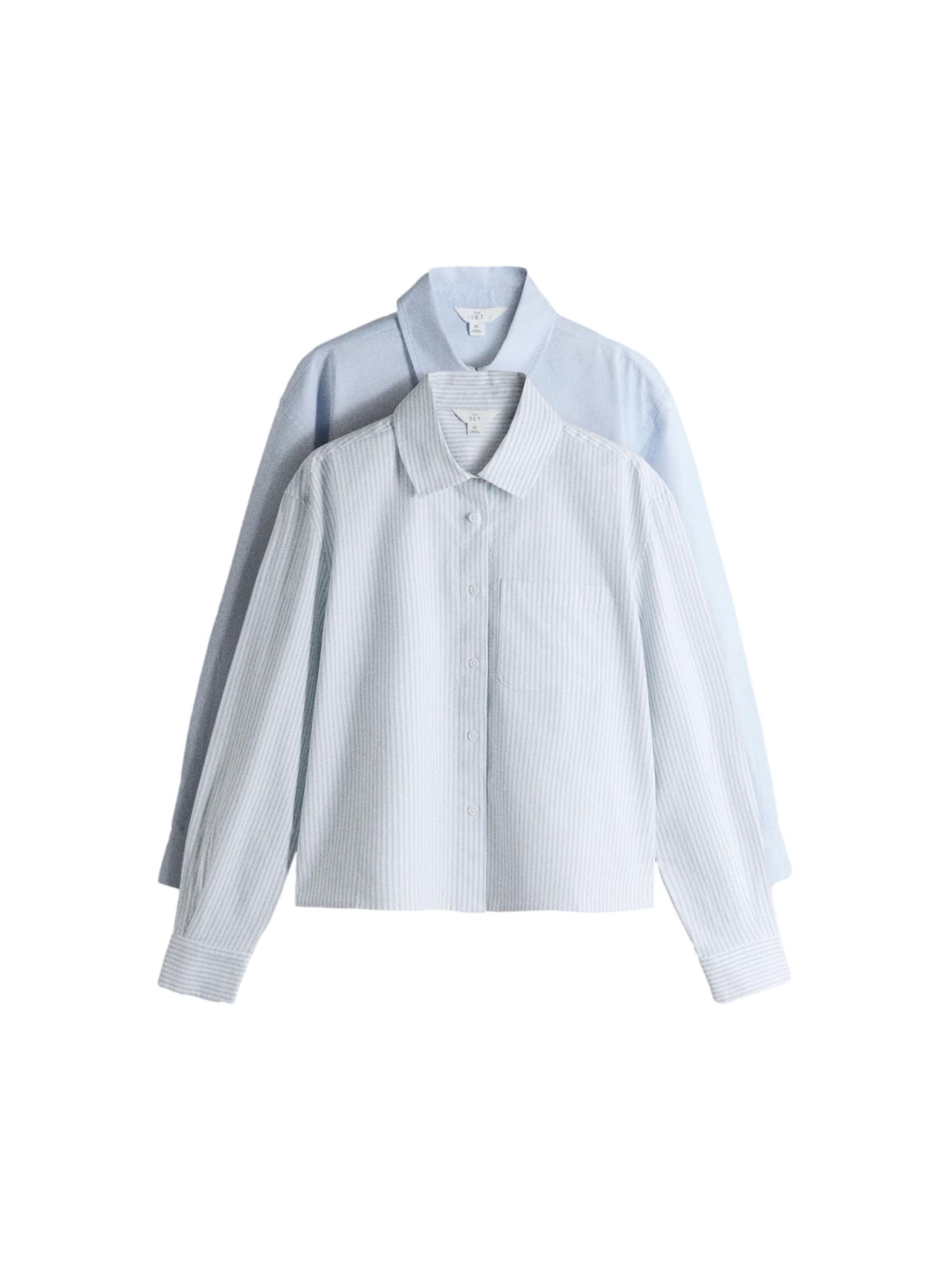 The Set - Blusa en azul: frente