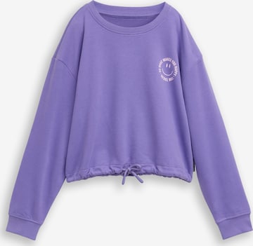 TOM TAILOR Sweatshirt in Lila: Vorderseite