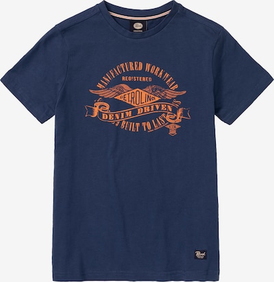 Petrol Industries T-Shirt 'Maritima' in blau / orange, Produktansicht