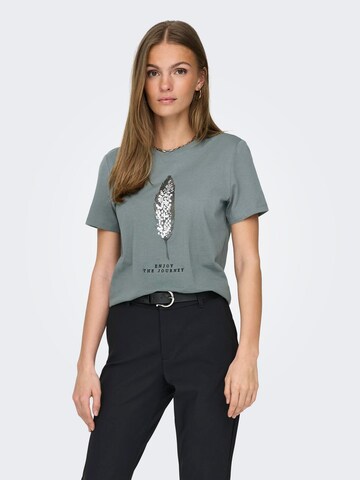 T-shirt 'ONLKITA' ONLY en vert : devant