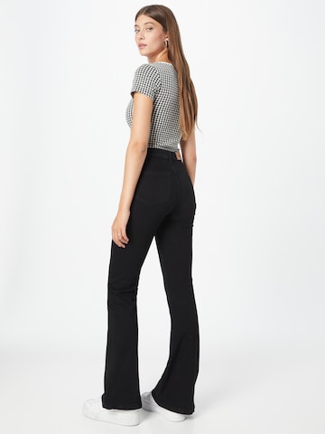 Nasty Gal Flared Jeans in Black