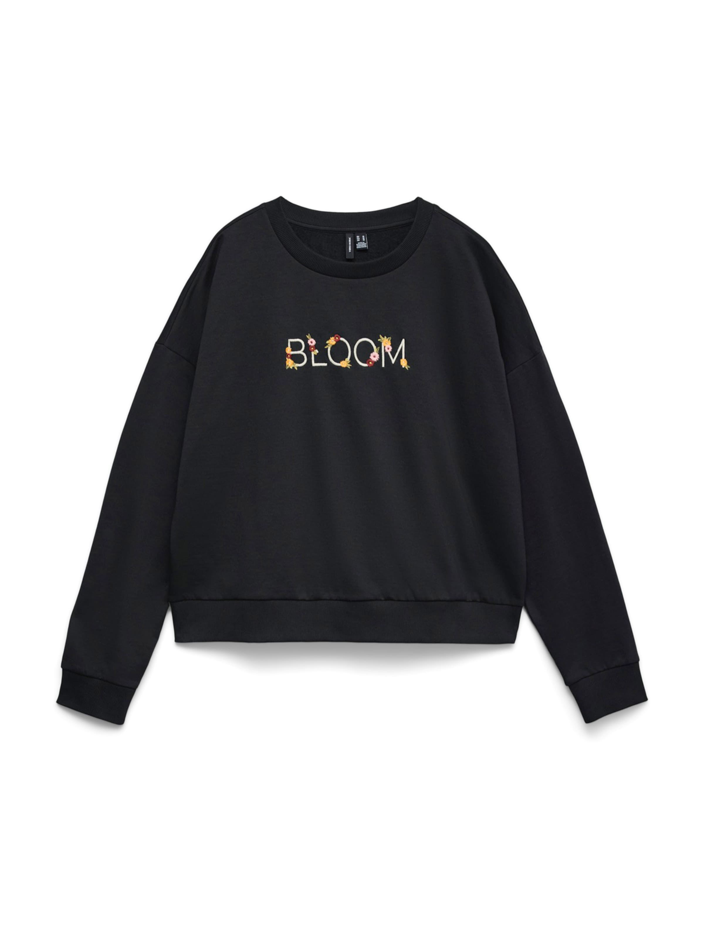VERO MODA Sweatshirt in Black: front