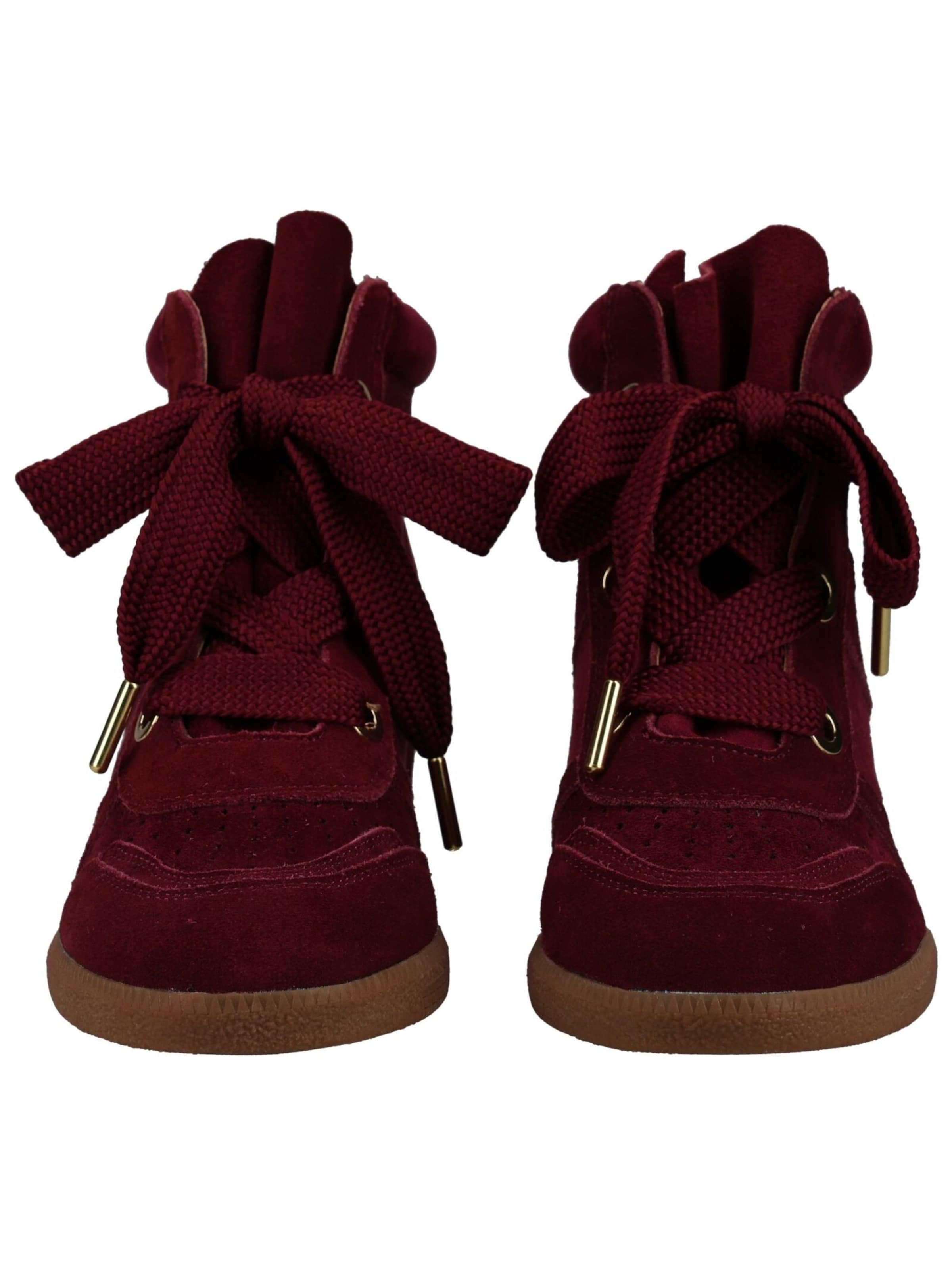 STEVE MADDEN Sneakers hoog in Rood: voorkant