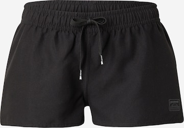 Boardshorts 'TEVI' PROTEST en noir : devant