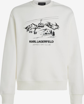Sweat-shirt 'Après Ski Club' Karl Lagerfeld en beige : devant