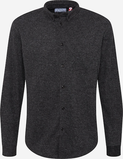 Kronstadt Button Up Shirt 'Johan' in mottled black, Item view