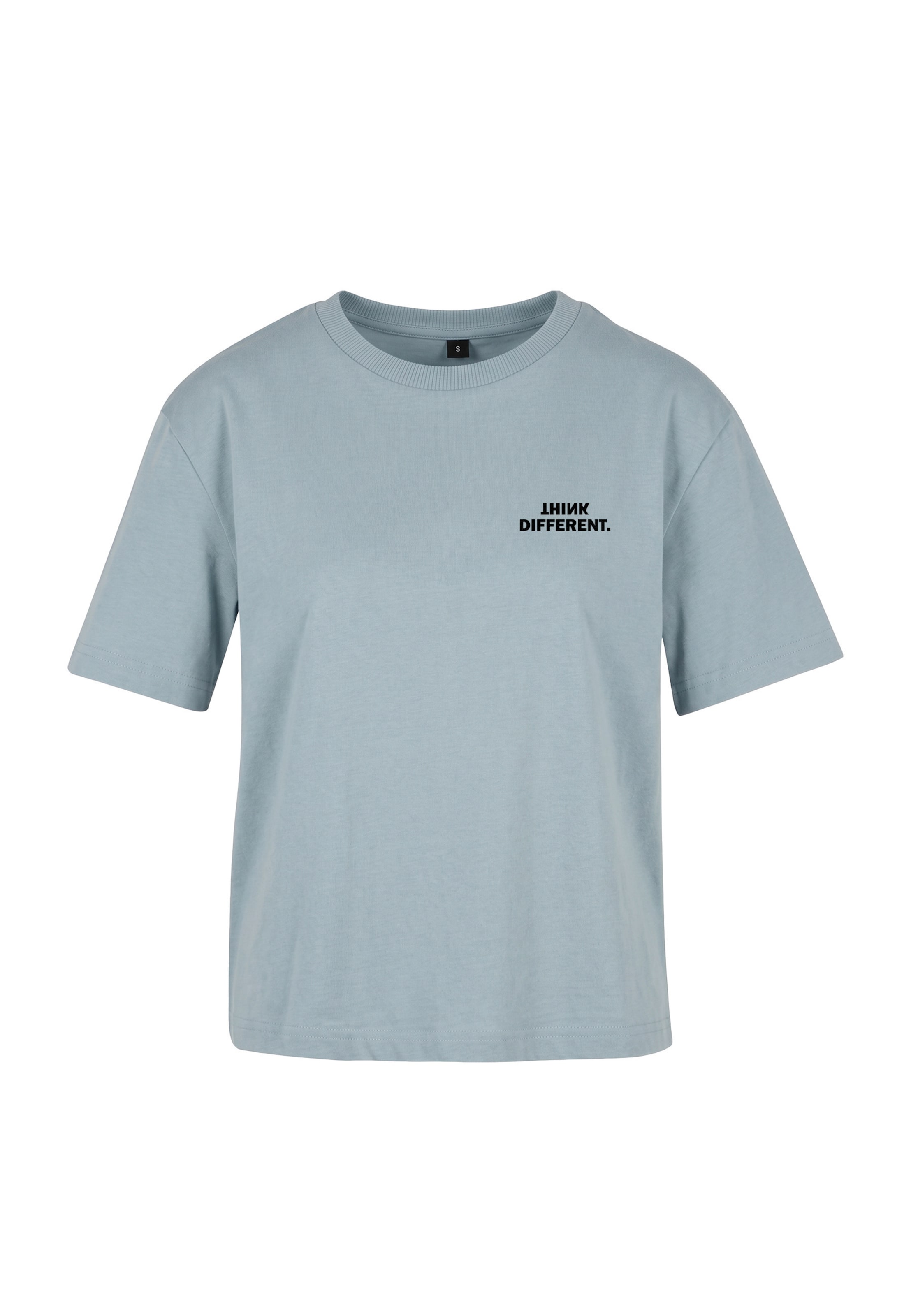Urban Classics Shirt 'Think Everyday' in Blau: Vorderseite