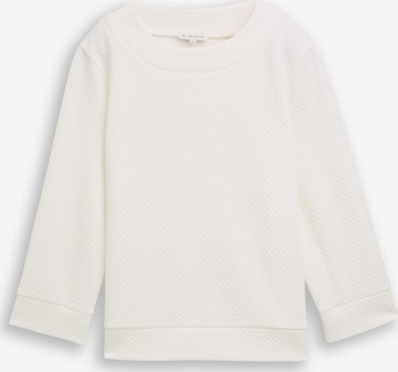 balta TOM TAILOR Megztinis be užsegimo: priekis