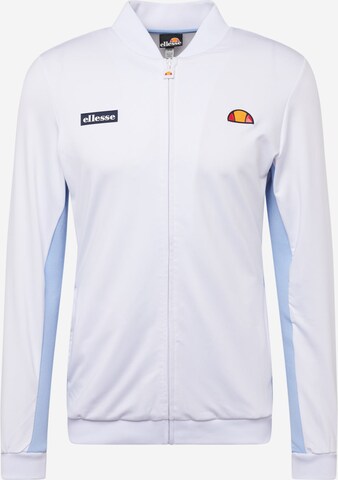 ELLESSE Sportsweatvest 'Crusoe' in Wit: voorkant