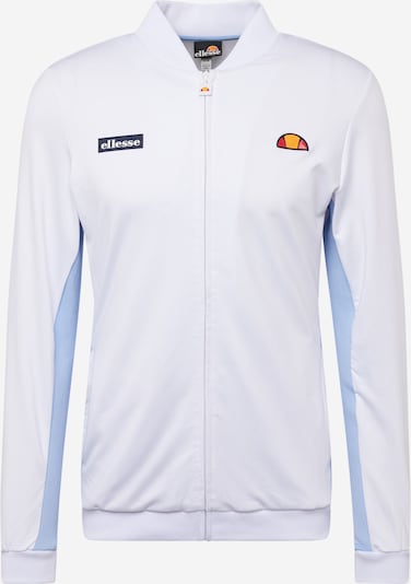 ELLESSE Athletic Zip-Up Hoodie 'Crusoe' in Light blue / Orange / Black / White, Item view