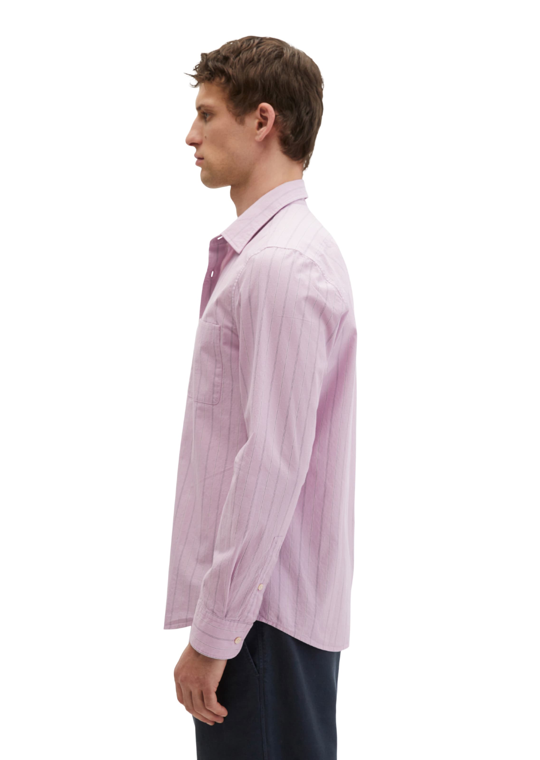 Marc O'Polo Regular fit Button Up Shirt in Purple