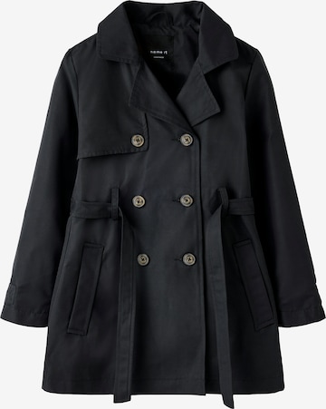 Palton 'NKFMadelin' de la NAME IT pe negru: față