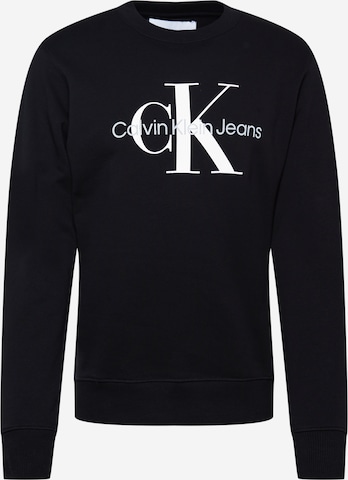 Calvin Klein Jeans Sweatshirt in Black: front