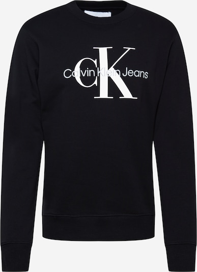 Megztinis be užsegimo iš Calvin Klein Jeans, spalva – šviesiai pilka / juoda / balta, Prekių apžvalga