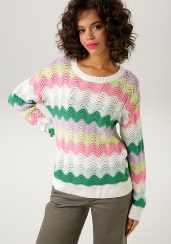 Aniston CASUAL Sweater in Mixed colors: front