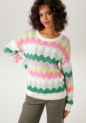 Aniston CASUAL Sweater in Mixed colors: front