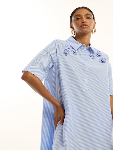 Lola Casademunt - Vestido camisero en azul