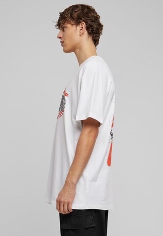 T-Shirt 'Never ending...' MT Upscale en blanc