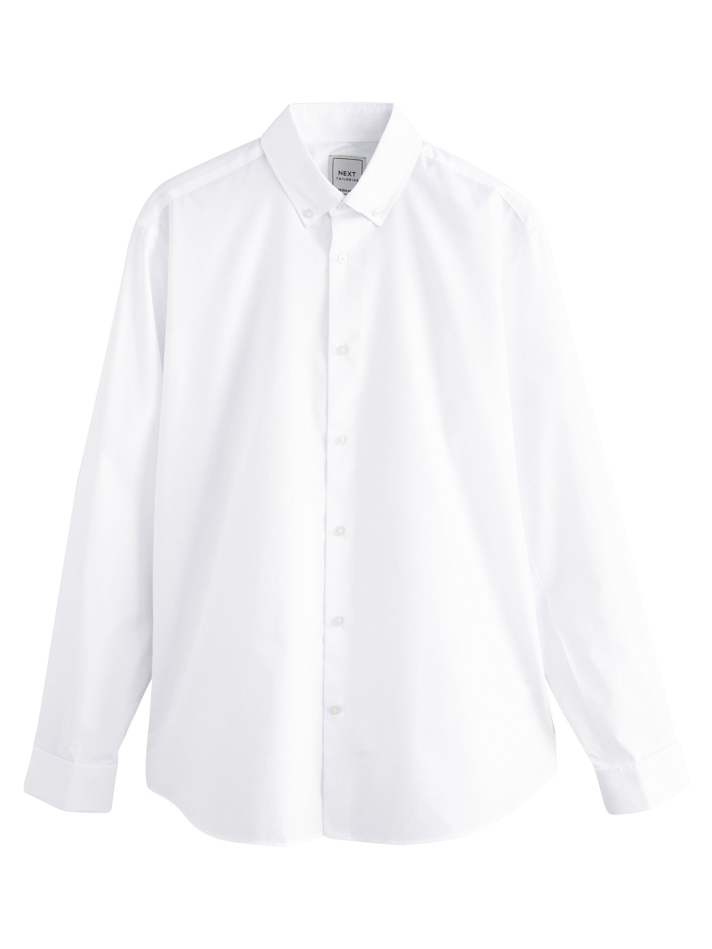 Next Regular fit Πουκάμισο για το γραφείο σε λευκό: μπροστά