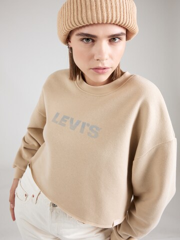 LEVI'S ® Sweatshirt 'GR Hailie Raw Cut Crew' in Beige