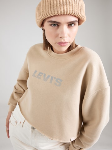 LEVI'S ® Sweatshirt 'GR Hailie Raw Cut Crew' in Beige