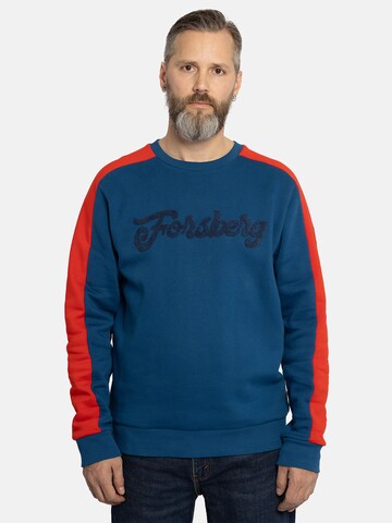 FORSBERG Sweatshirt 'mit Vintage Logo Sweatshirt' in Blue